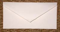Enveloppe verg ivoire / Laid ivory envelope